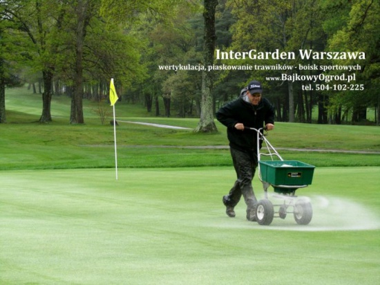 Układanie trawy z rolki, wertykulacja, piaskowanie trawników